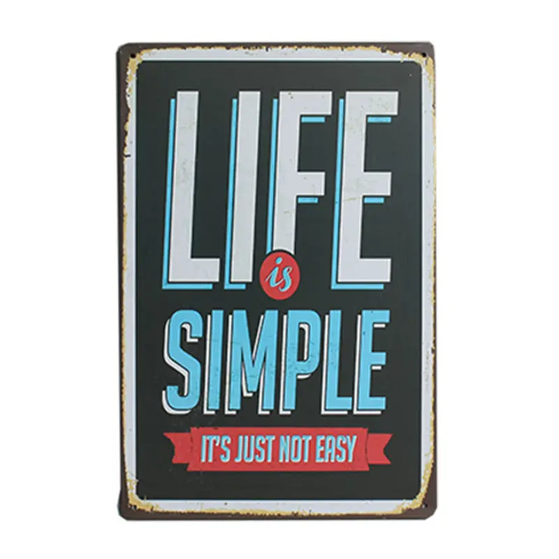Happiness is Not a Destination It is a Way of Life Rustic Retro Metal Tin Sign Wall Decor TS125 Happiness is Not a Destination It is a Way of Life Rustic Retro Metal Tin Sign Wall Decor TS125
