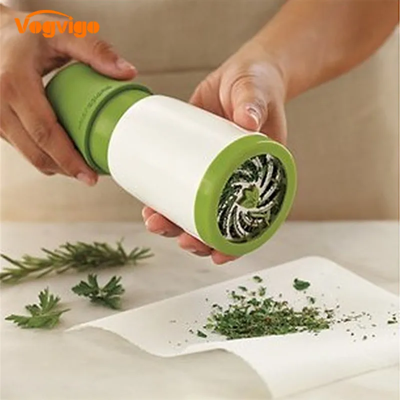 Vogvigo الفولاذ الصلب و البلاستيك اليدوي عشب مطحنة التوابل مطحنة البقدونس التقطيع المروحية الفاكهة الخضار القاطع أدوات المطبخ