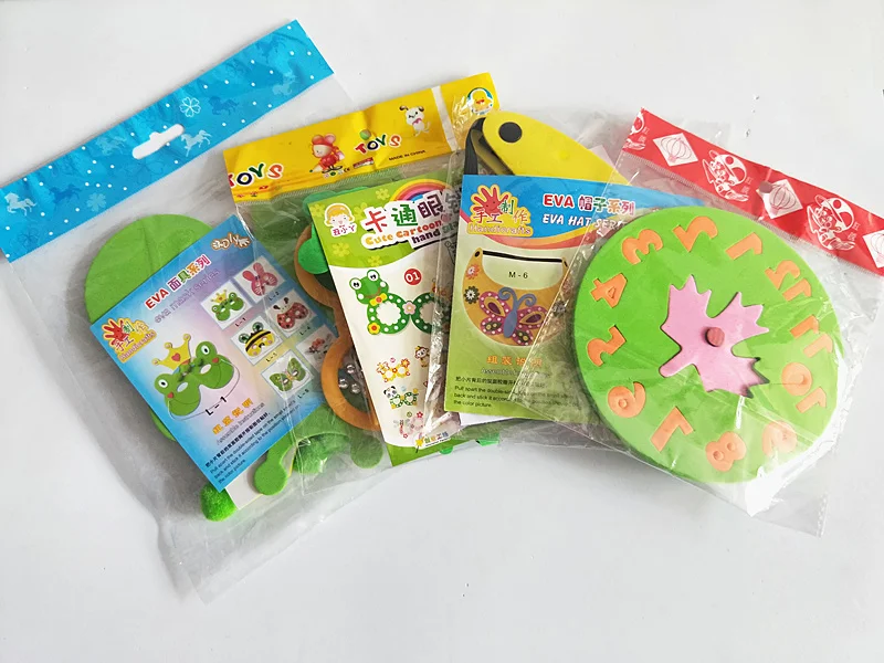 Jardim de Infância Happyxuan Projetos Lote Crianças Faça Você Mesmo Art Craft Kits Grupo Brinquedo Educativo Espuma Eva Adesivos Artesanal Criativa Meninas Presente 8 - 36 Cheap Brinquedo artesanal