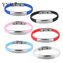 Браслеты из нержавеющей стали женские мужские силиконовые браслеты ювелирные изделия для пары браслеты повседневные браслеты