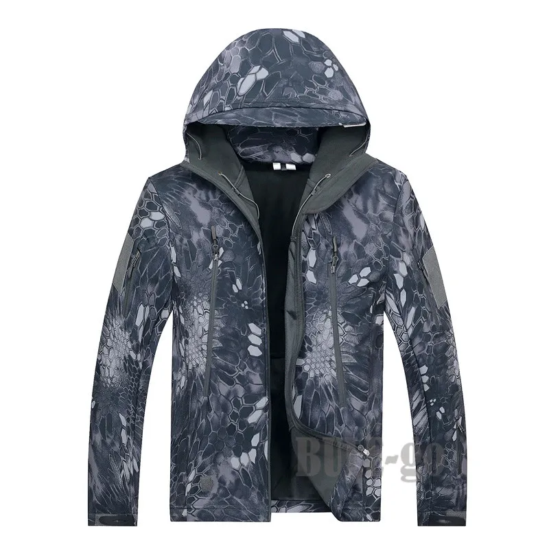Акулья кожа Softshell V4.0 Военная тактическая куртка мужская водонепроницаемая