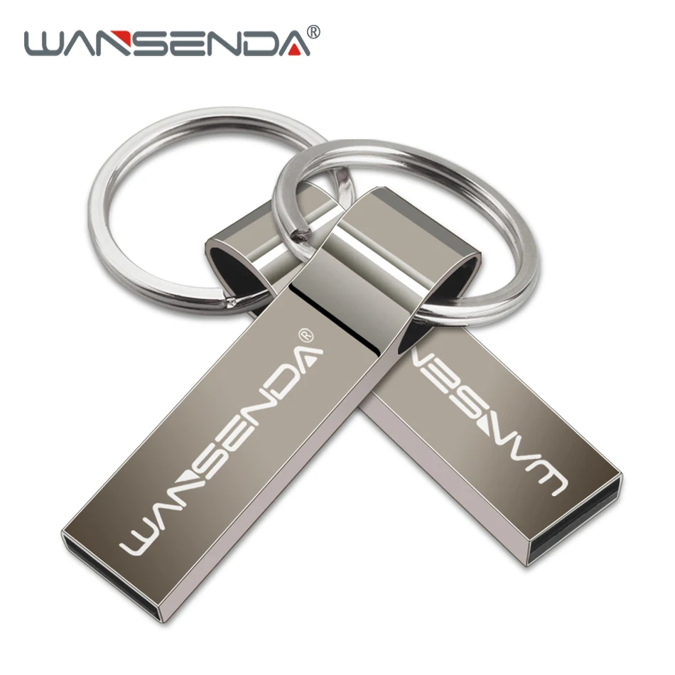WANSENDA Metal KEY Chain USB Flash Drive Waterproof Pen Drive 4gb 8gb