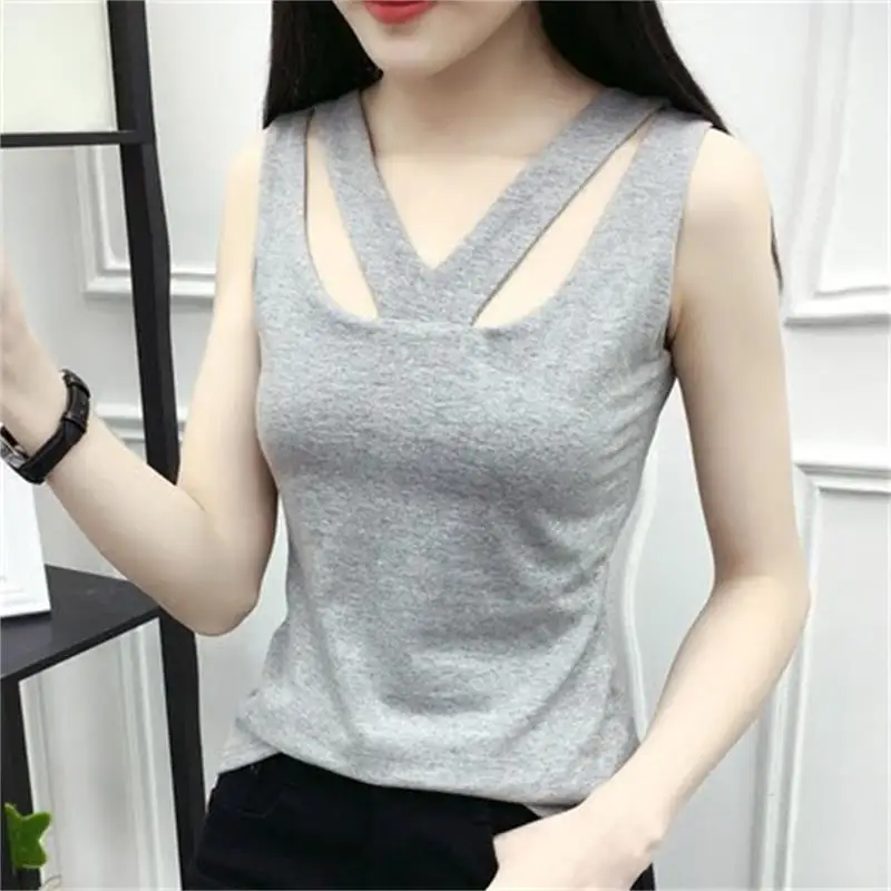 2 Новинка года; Модный жилет; женская майка; camisole camisolespring и летняя одежда; Свободная Женская одежда; тонкий TXY014 - Цвет: 2