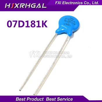 

10PCS 07D181K Piezoresistor 7D181K 180V Varistor Resistor