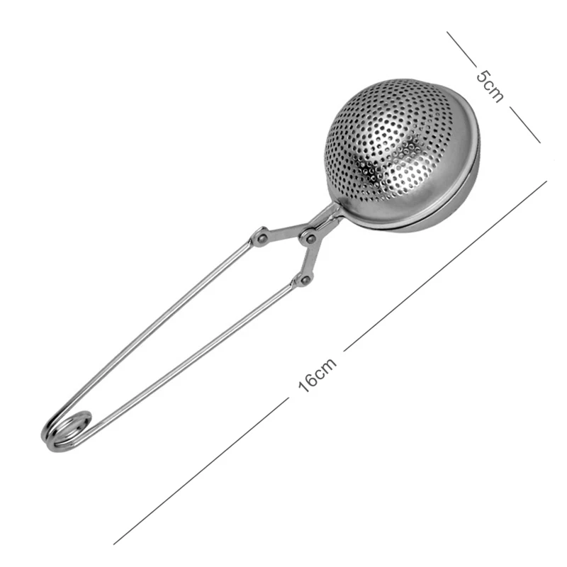 Stainless Steel Tea Infuser Mesh Tea Strainer Reusable Tea Ball Filter with Handle Loose Leaf Herb Puer Tea Accessories (3-1)