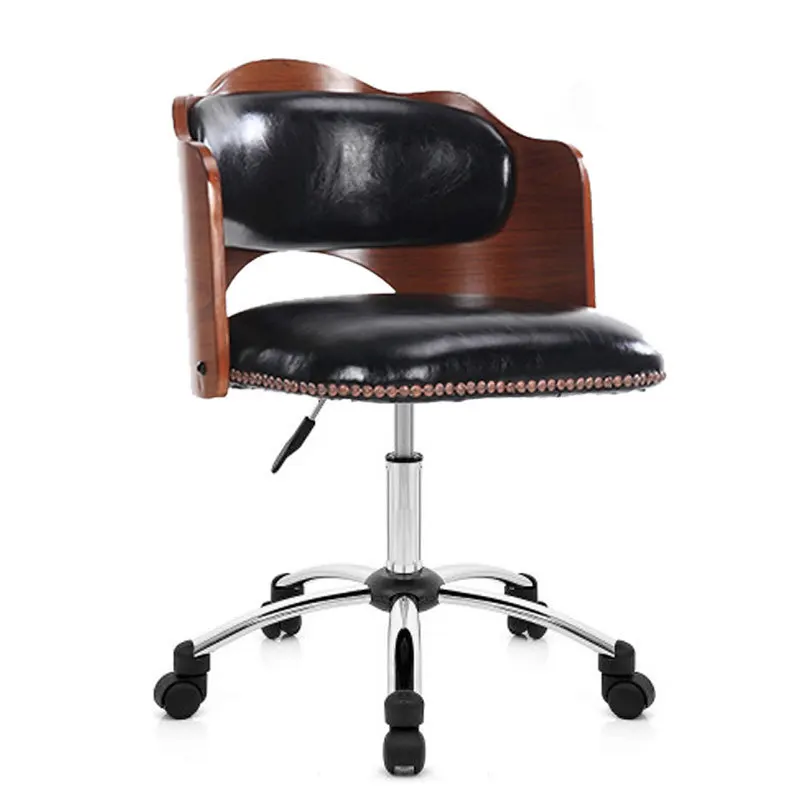 Европейский стиль, стул для студентов, стул с спинкой, вращающийся стул из твердой древесины, стул для сотрудников, домашний Маленький Стул