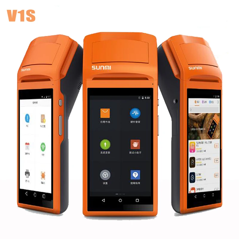 

Handheld Wireless Bluetooth Thermal Receipt Printer Touch Screen usb SIM Headphone Android WIFI GPRS Moblile POS Terminal System