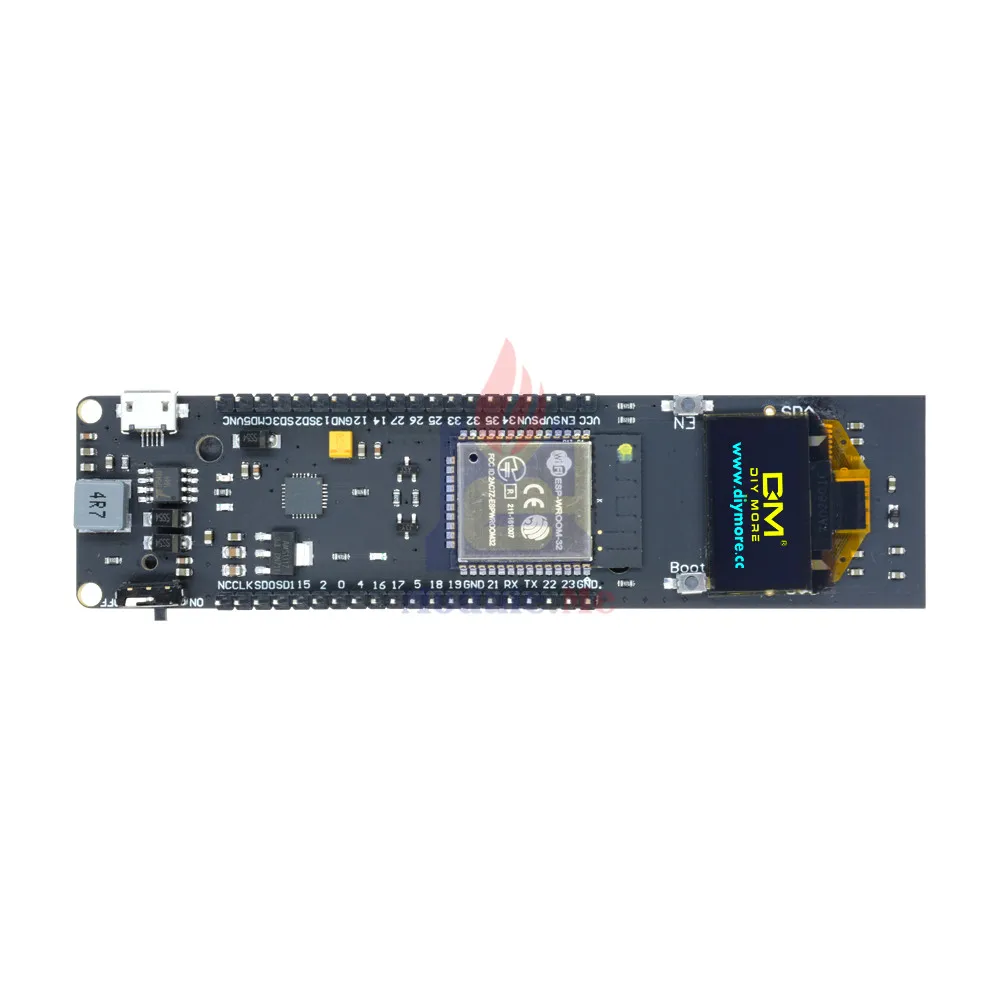 ESP-32 ESP32 ESP8266 0,96 дюймов OLED Дисплей 18650 Литий Батарея Беспроводной Wi-Fi и bluetooth-адаптер щит макетная плата CP2102 модуль - Цвет: Желтый, синий