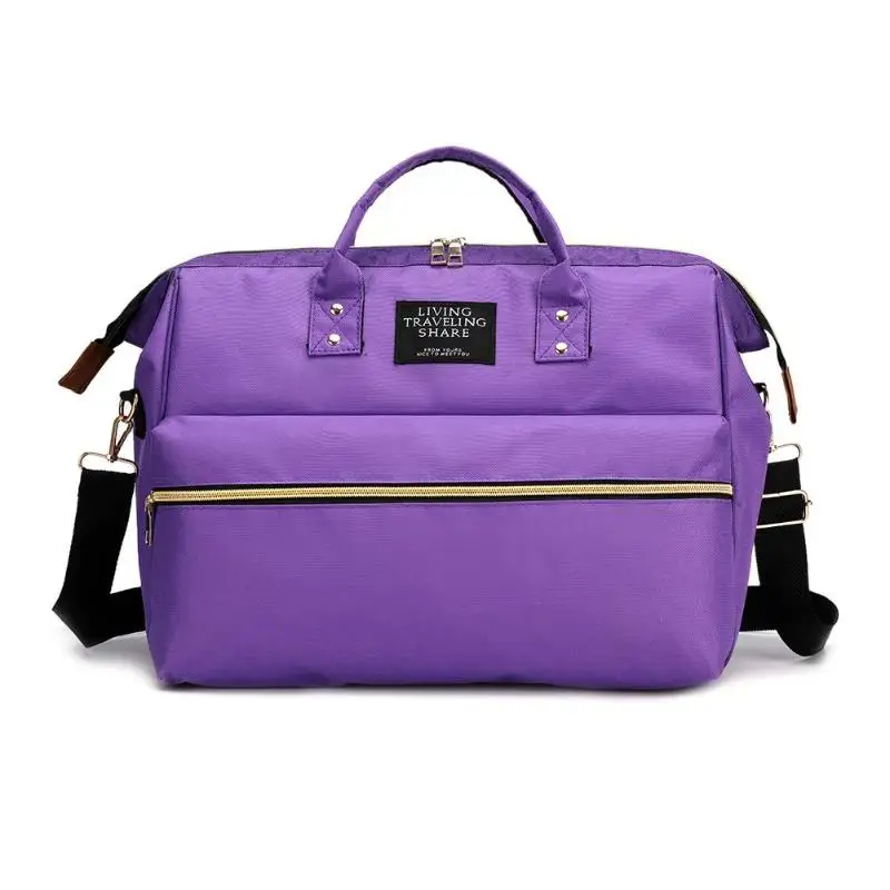 Модные детские сумки для подгузников для мам, Большая вместительная коляска для коляски, коляски для мам, многофункциональная сумка для путешествий на открытом воздухе - Цвет: Фиолетовый