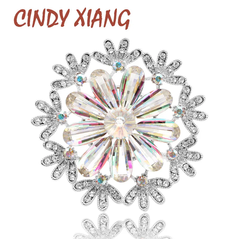 CINDY XIANG блестящие броши в виде подсолнуха для женщин красивые креативные
