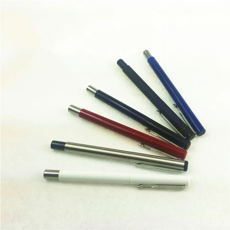 

1pc/lot Vector Fountain Pens 6 Colors White/Silver/Red/Black/Matte Black/Blue Pen Silver Clip Office Fountain Pen 13.8*1.1cm