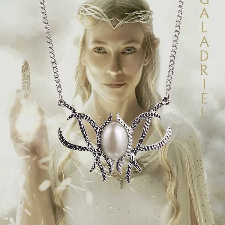 

2015 New Hot Movie Jewelry ,The Hobbit Galadriel Fairy Queen Necklace Pendant Chain