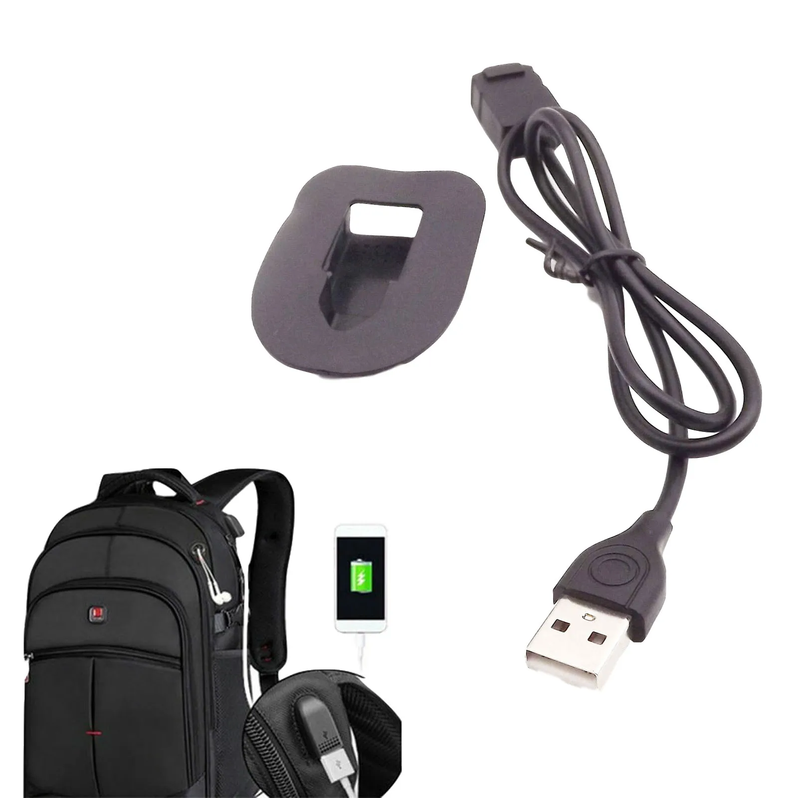 외장 USB 수-암 확장 충전 포트 인터페이스 어댑터, 데이터 충전 케이블, 배낭 수하물 액세서리, 1 개
