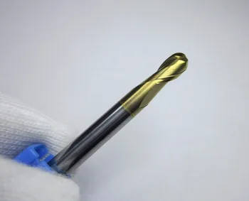 

diameter 4mm radius 2.0 HRC58 R2.0 Tungsten Carbide Ball Nose End Mills CNC machine milling cutter <HRC60 for metal working 2.0r