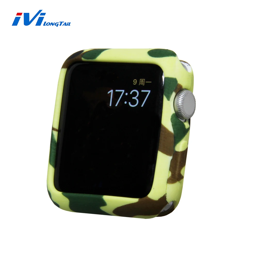 

Camouflage Cover For Apple iPhone Watch Case 42mm 38mm Series 3 2 1 Sports TPU Watch Case Silicone Cover Protective Soft Skin