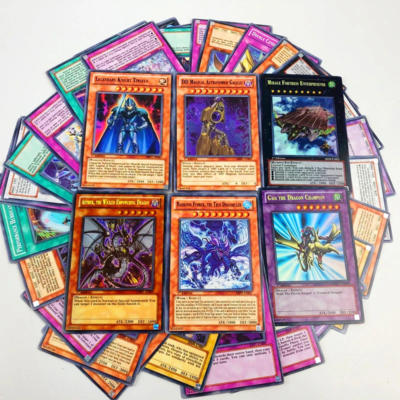 Yu gi oh 216 шт набор с коробкой yu Аниме фигурки игровая коллекция карт дети мальчики