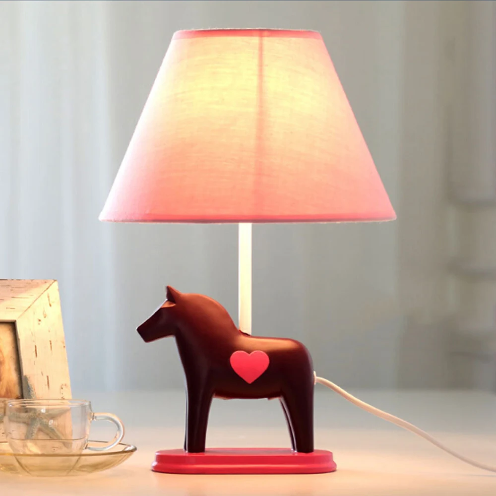 E14 Nordic Fashion Switch Button Children Room Led Table Lamp 