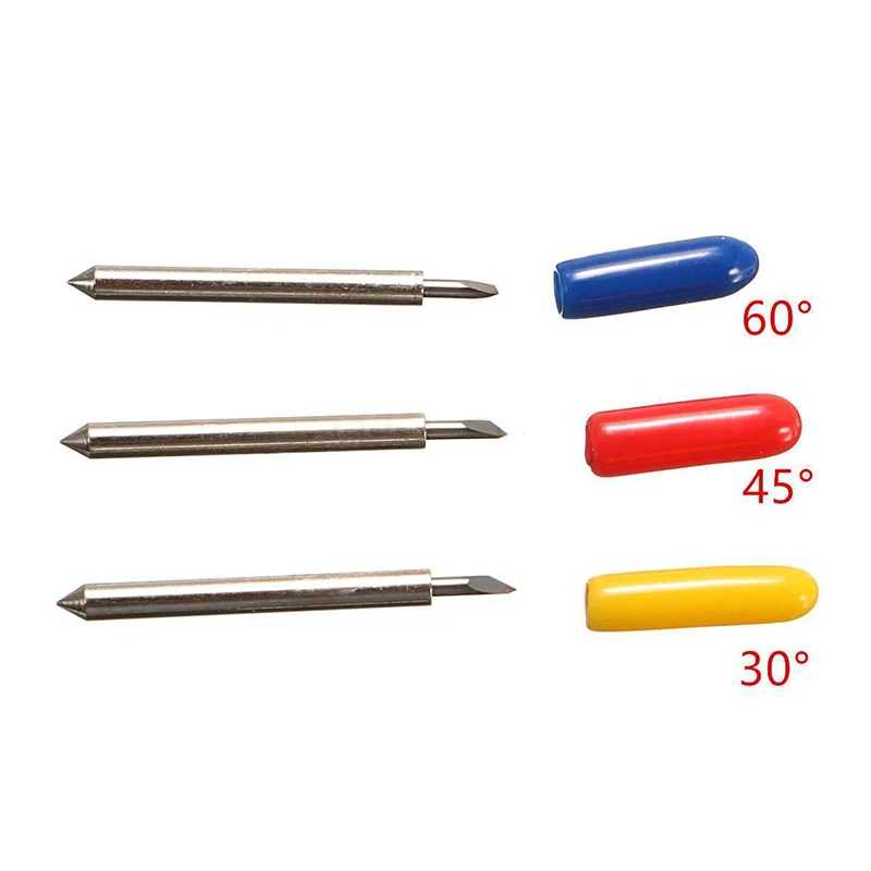 15 шт. 30/45/60 Смешанные градусов Ttungsten Сталь лезвия+ черное лезвие держатель для Roland виниловый резак