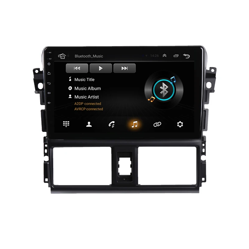 Clearance 9" 2.5D IPS Android 8.1 Car DVD Multimedia Player GPS For Toyota Vios YARIS 2014 2015 2016 audio car radio stereo navigation 3