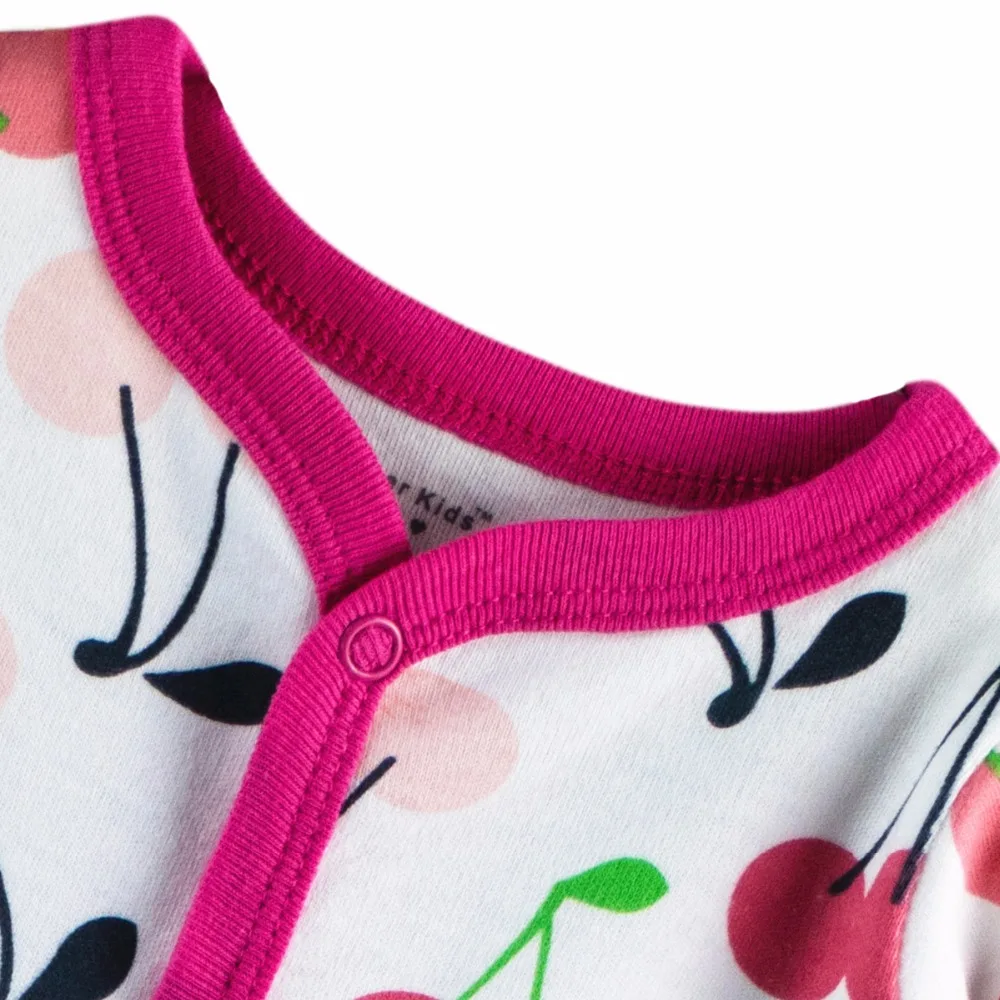 3pcs Baby Girls Boy Footed Rompers Comfortable Newborn Pajamas Clothes Cartoon Printed Infant Jumpsuit Romper Baby Clothing set
