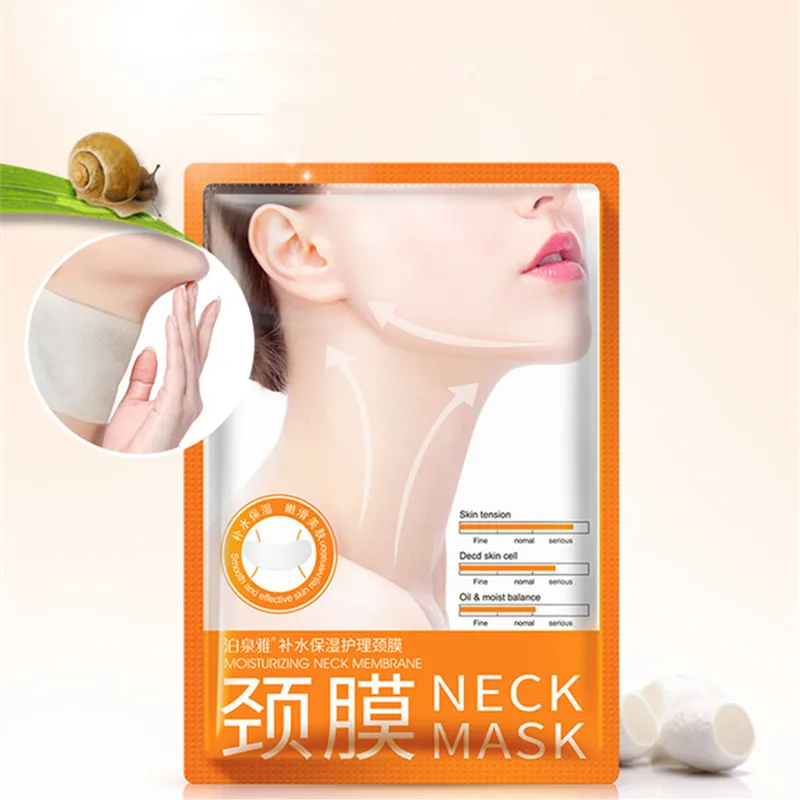 BIOAOUA шеи маска Anti-wrinkle Collagen Питательный Кристалл сущность маска для ухода за кожей лица увлажняющий отбеливание красоты влаги