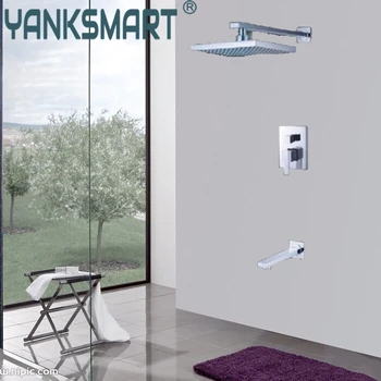 

Bathroom shower Rainfall Shower Head Faucet 8Inch Water Saving Hand Shower Bathroom Rainfall Shower Set
