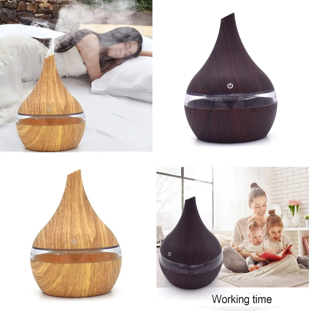 300ML Air Aroma Essential Oil Diffuser LED Ultrasonic Aroma