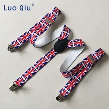 Мода 2,5 см плюс размер одноцветные подтяжки 3 зажим для мужчин и женщин подтяжки для брюк унисекс Мужские 100 см Регулируемые подтяжки