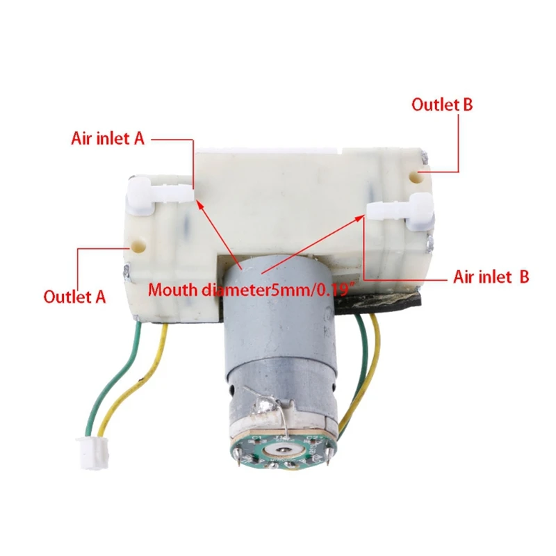 

DC 12V-15V Micro Negative Pressure Suction Diaphragm Double - Head Vacuum Pump