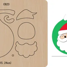 Новые рождественские украшения деревянные высечки скрапбукинга C-823 резки штампов нескольких размеров