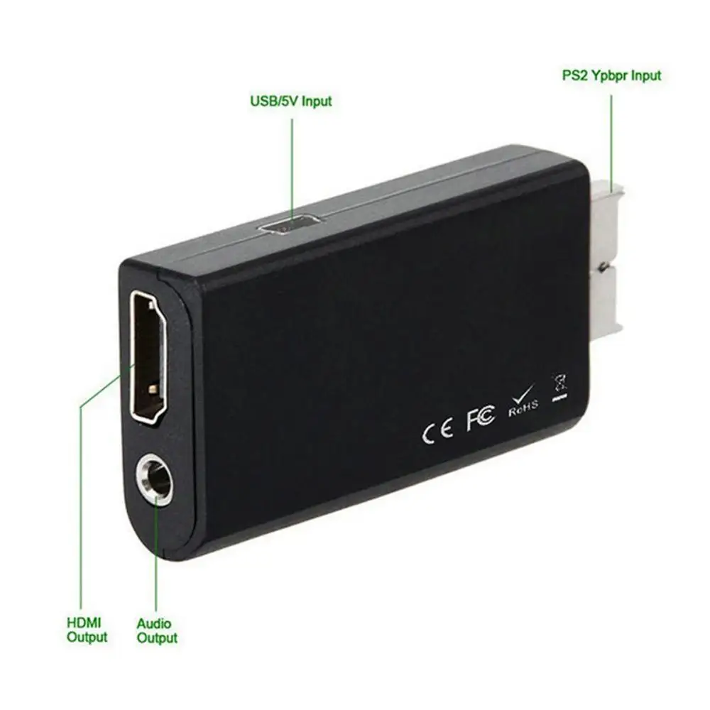 Преобразователь PS2 в HDMI 480i/480p/576i адаптер аудио и видео с выходом 3 5 мм поддерживает