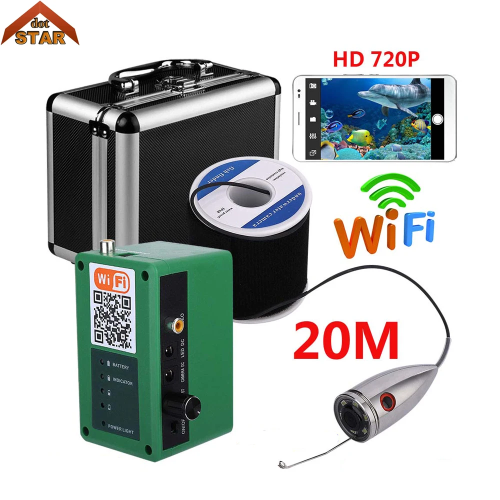 Stardot Wifi Беспроводная подводная рыболовная видеокамера комплект 1000tvl видео запись