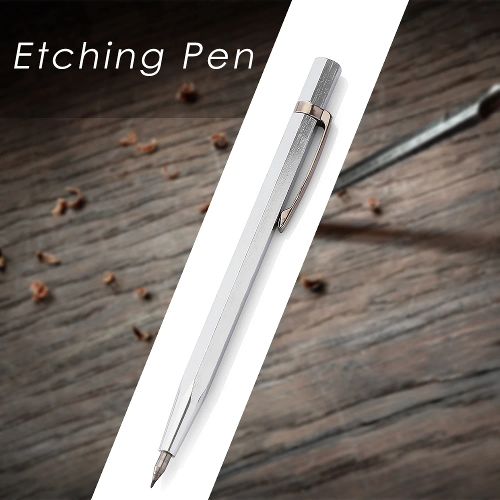 1pc Diamond Metal Engraving Pen Tungsten Carbide Tip Scriber Pen for Glass Ceramic Metal Wood