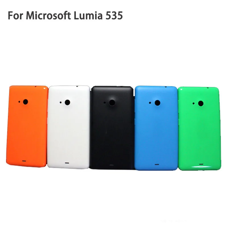 Phone Housing For Nokia Microsoft Lumia 535 Battery Door Back Cover Rear Housing Replacement With Logo Side Buttons High Quality