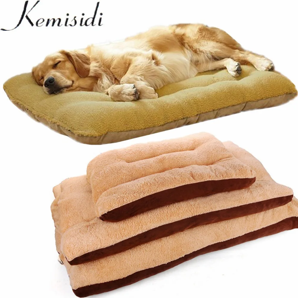 KEMISIDI Winter Warm Dog Bed Soft Wool Pet Blanket Cat Litter Puppy