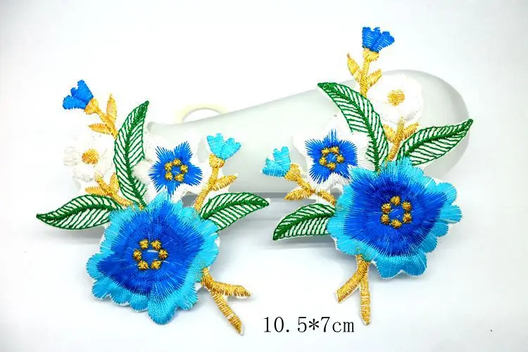 

MIX2 Applique embroidered iron on transfers patches flowers for clothing sew on patch tactical badge stickers clothes accessory