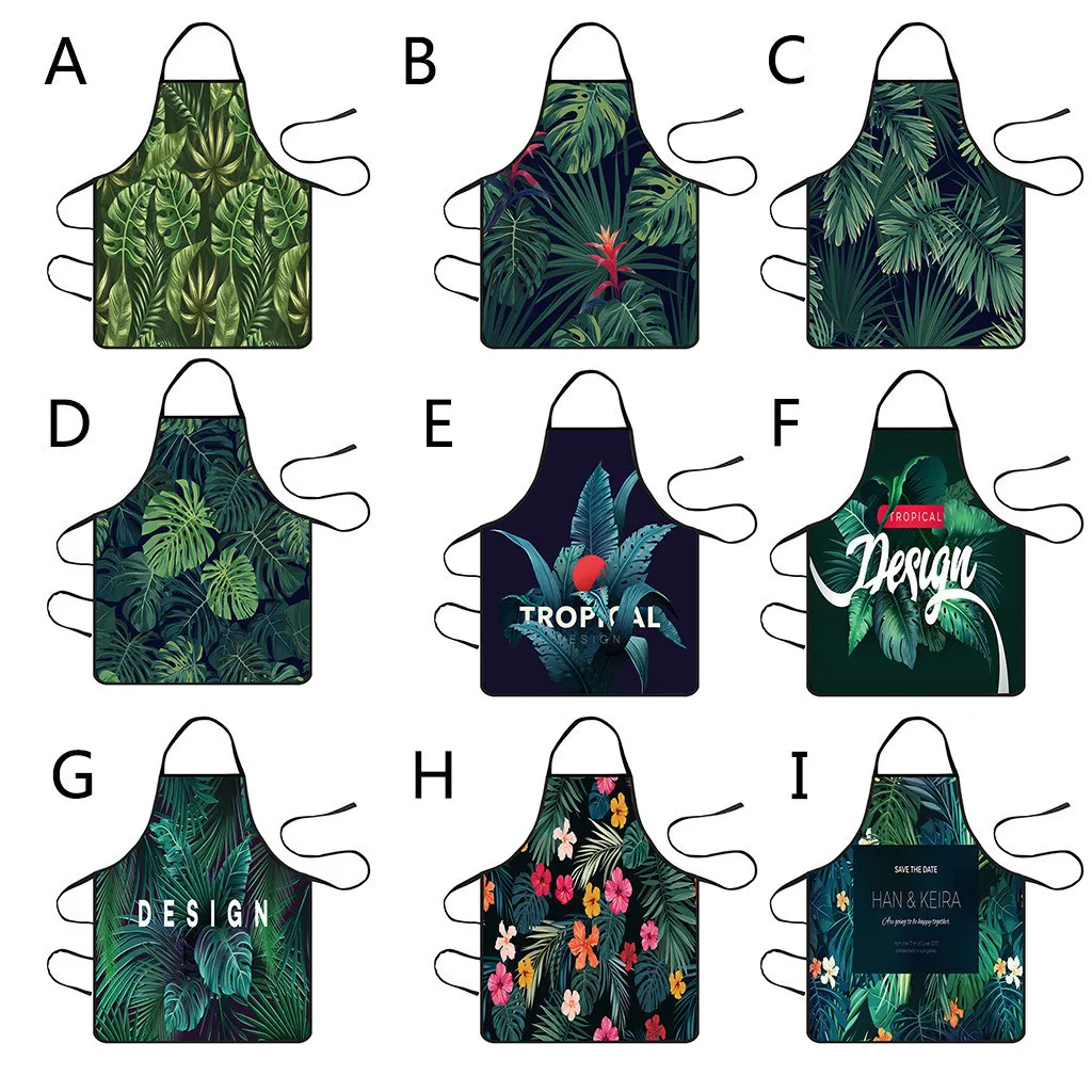 Fashion Home Women Waterproof Cute Cartoon Kitchen Restaurant Cooking Bib Apron Aprons For Men Women Home Cleaning Tools 72x60cm