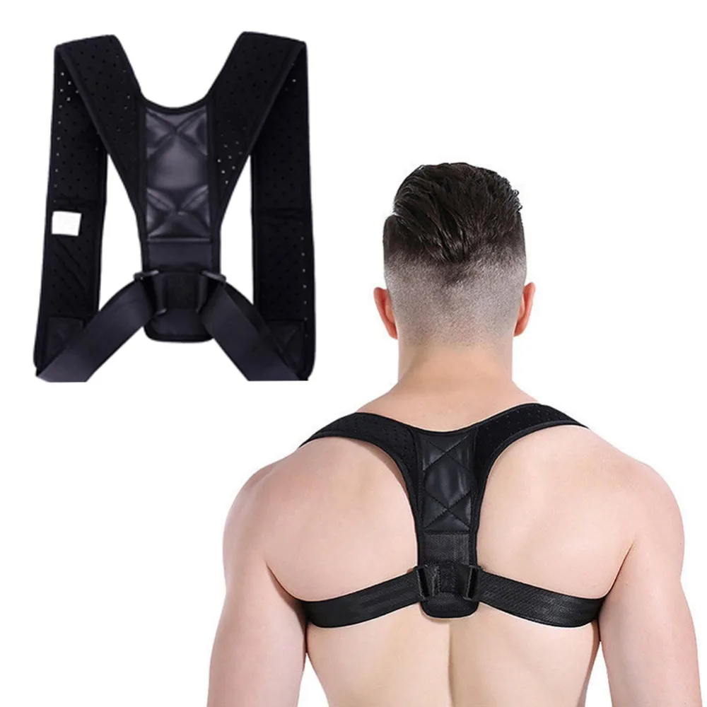 

Upper Back Posture Corrector Clavicle Support Belt Back Slouching Corrective Posture Correction Spine Braces Supports