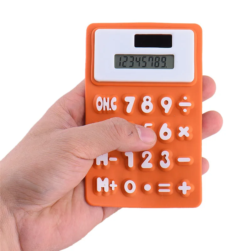 

Fashional Gift 8 Digit Foldable Mini Calculators Soft Keyboard for Office use Solar Power Student Calculator Silica Gel