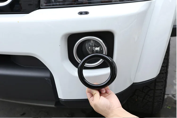

ABS Glossy Black Car Head Front Fog Lamp Frame Cover Trim For Land Rover Discovery 4 LR4 2014-2016 Auto Accessories