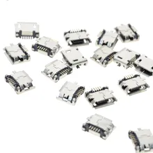 Гнездовой порт Micro USB Тип B 5 контактный 180 градусов SMD SMT пайка