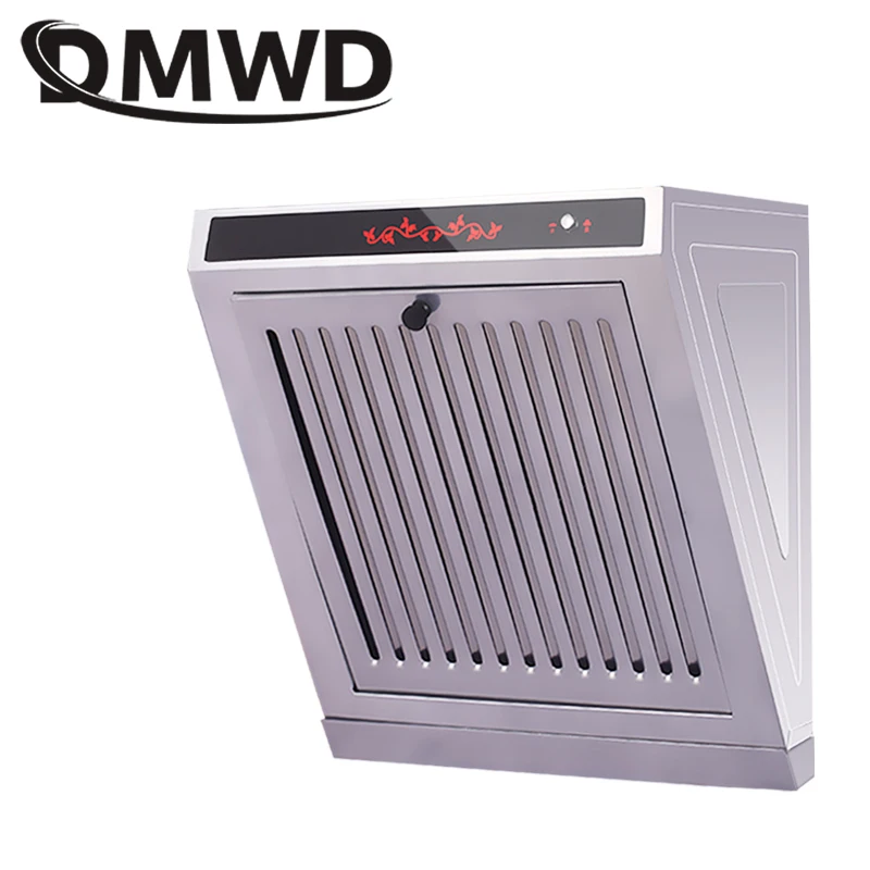 DMWD Mini Side Suction Range Hood Kitchen Oil Smoke Exhauster Cleaner