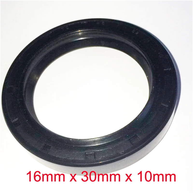 

16mm x 30mm x 10mm NBR Nitrile Rubber Double Lip Oil Resistant Seal