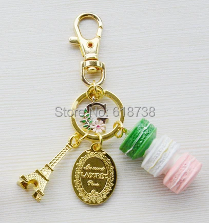 2015 New Macaroon keychain with G letters.jpg