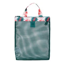 Спортивная сумка для плавания на открытом воздухе, сетчатая пляжная сумка для плавания, женская сумка для покупок с цветами, Защита окружающей среды