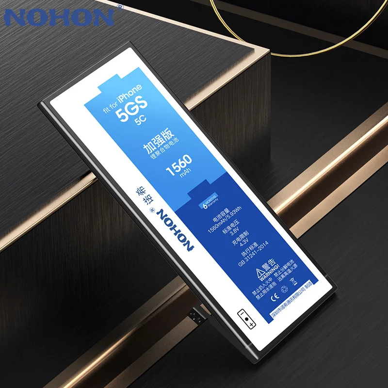 NOHON аккумуляторы Батарея Для Apple iPhone 5S 5C 5 5G 6 S iPhone5 iPhone5S iPhone6S батареи Bateria Реальная