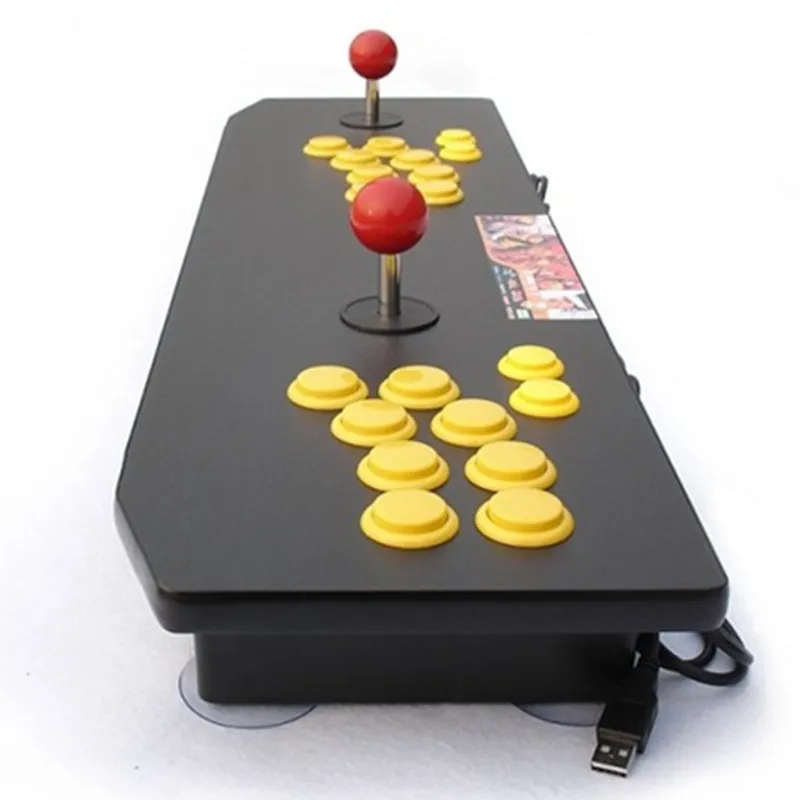 2017 new Computer PC USB Color pictures Double arcade joystick street fighting font b gamepad b