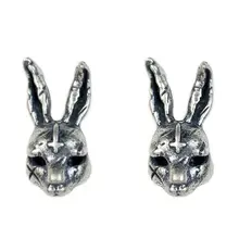 Regalrock, милый готический крест, заяц, кролики, кролик, животное, ювелирное изделие, серьги-гвоздики в винтажном стиле