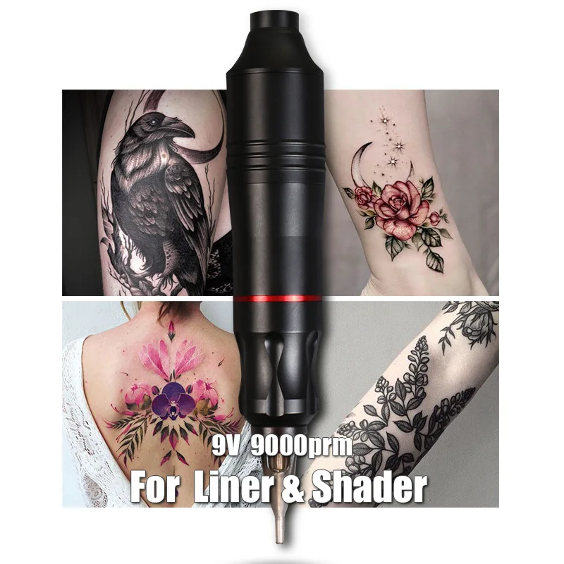 Poderosa Caneta Tatuagem Máquina de Tatuagem Rotativo Permanente Maquiagem Máquina de Tatuagem Armas Sobrancelha Tatuagem Body Art 8 Poderosa tatuagem caneta máquina de tatuagem rotativa