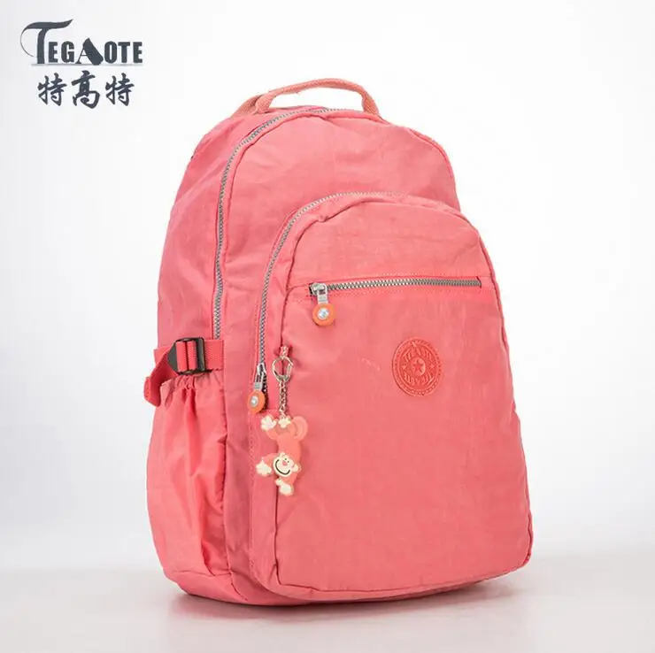 TEGAOTE, женский рюкзак для девочек-подростков, нейлоновые рюкзаки, Mochila Feminina, женский рюкзак для путешествий, школьный рюкзак, сумка для путешествий - Цвет: 12